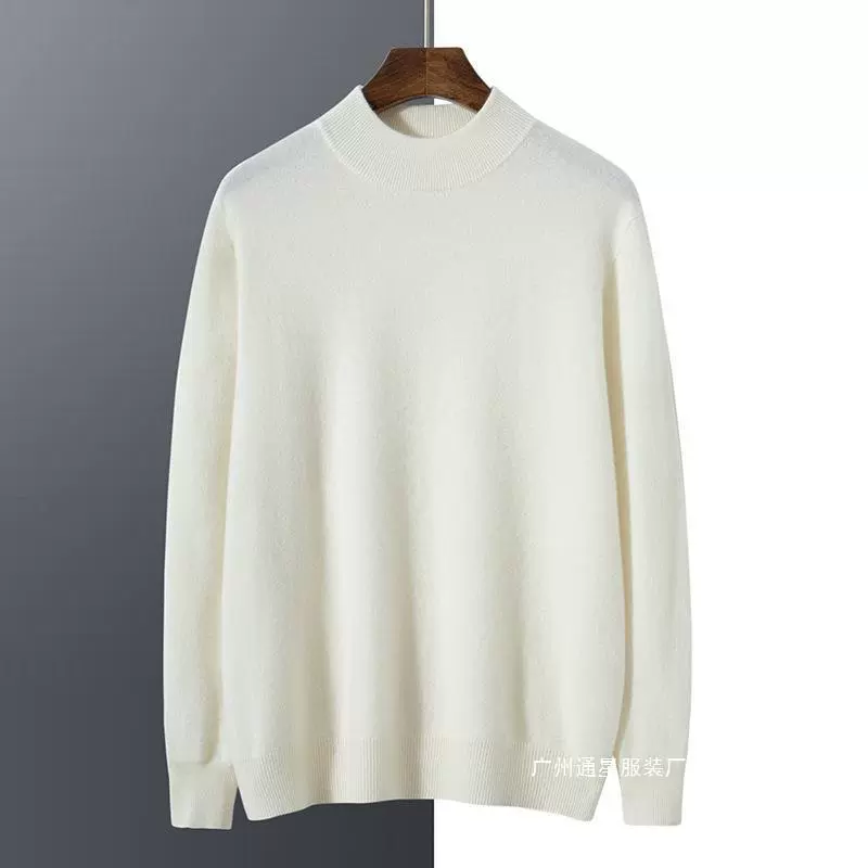 Knitted woolen cashmere demi-season sweater