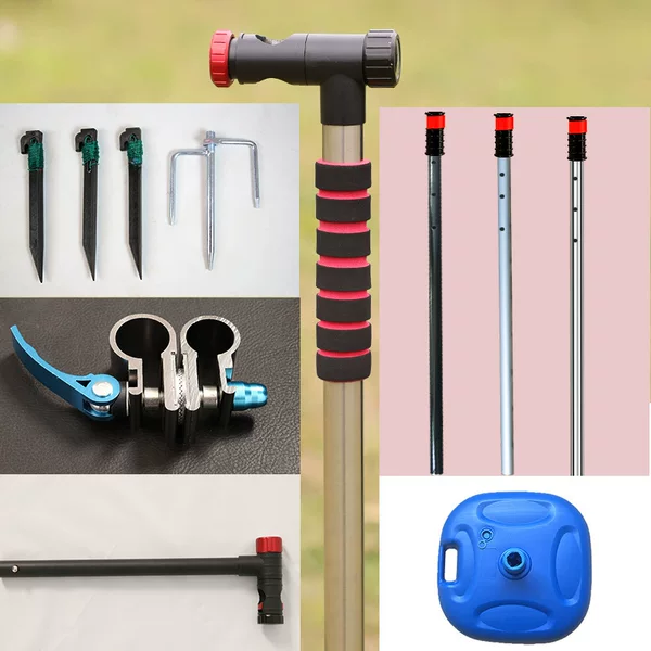 Dai Weiying manufacturers fishing umbrella aluminum alloy bottom rod stainless steel thickened crutch ground fork windproof fork accessories umbrella