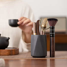 茶道六君子套装功夫茶具配件大全喝茶用品茶刀茶夹茶刷勺泡茶工具