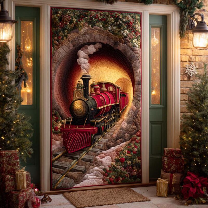 Cross-Border Foreign Trade Train Track Art Quilted Door Curtain Home Decoration Door Curtain Digital Printing Source Manufacturer Wholesale Cross-Border Foreign Trade Train Track Art Quilted Door Curtain Home Decoration Door Curtain Digital Printing Source Manufacturer Wholesale