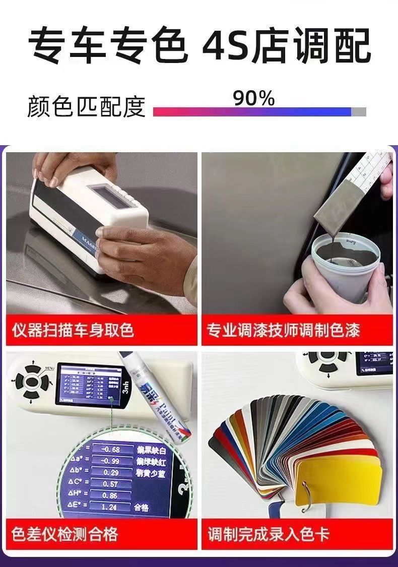 Sheng Hao electric car European wind blue self-painting electric four-wheeler green car paint touch-up pen scratch paint