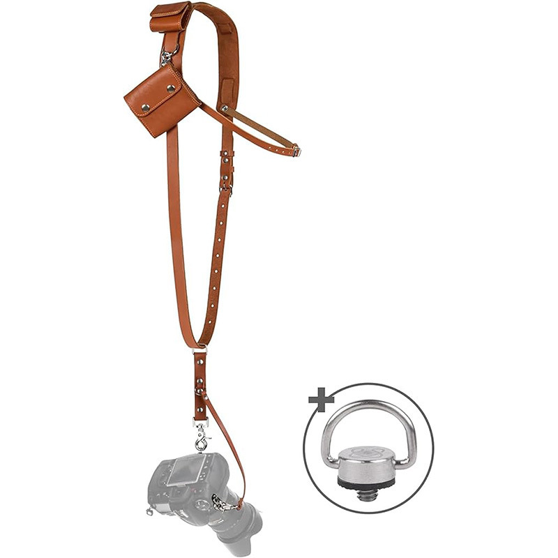 Practical and Popular Leather Camera Strap, Professional Single Leather Camera Strap, Photographer's Quick Release Equipment