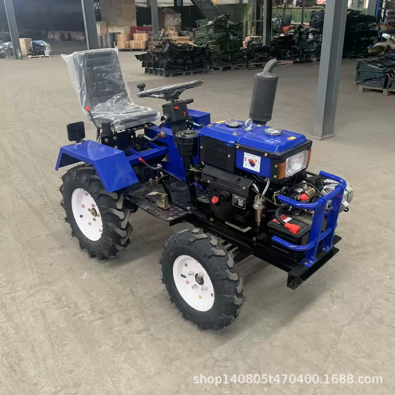 12马力小型迷你拖拉机山地丘陵旋耕开荒机一键启动四轮拖拉机