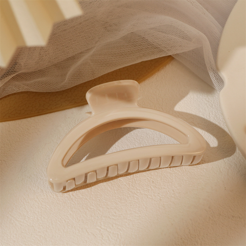 Pinza para el cabello, temperamento femenino, clip de agarre de cara brillante, sentido mediano de alto nivel, parte posterior de la cabeza, clip de tiburón, pequeño volumen de cabello, tocado