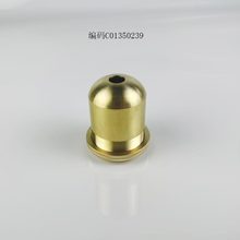 爱迪生复古纯黄铜灯头配E27大螺口E14小螺口陶瓷灯心开灯饰配件