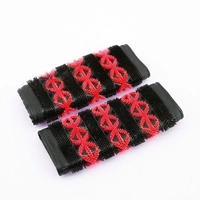 Motorcycle Handle Cover electric vehicles, caterpillar design, non-slip - a-set-of-red-looks-more-stylish-with-black-car-models