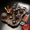 13 Shuanglian Tea Tray Sand Gold Covered Bowl-Accessory B