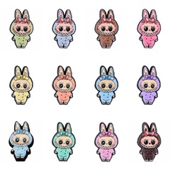 新しいラブ布下駄靴花漫画 pvc ソフト接着剤取り外し可能な装飾靴バックル diy アクセサリー UV 印刷