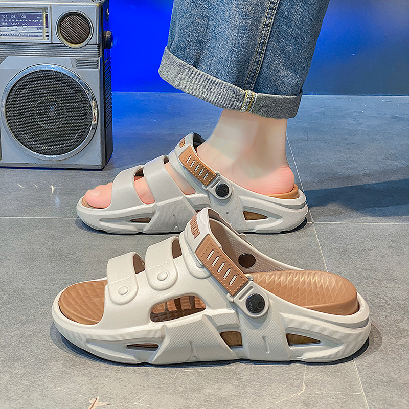 Sandalias de playa de Daifa para hombres, deportes de verano, antideslizantes, dos en uno, zapatillas de ocio deportivas para hombres