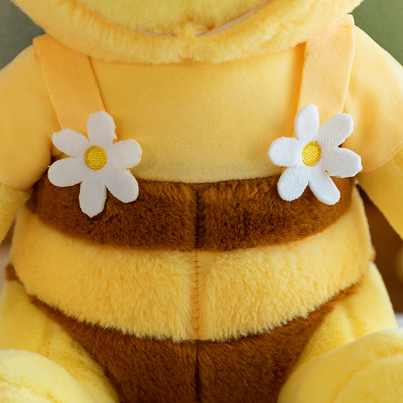 卡通維尼熊變身蜜蜂公仔抱枕噗噗維尼熊毛絨玩具大號玩偶兌換禮品