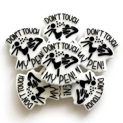 New Food-Grade Silicone Bead Cartoon DIY Bracelet Beads Accessories Baby Teething Ring