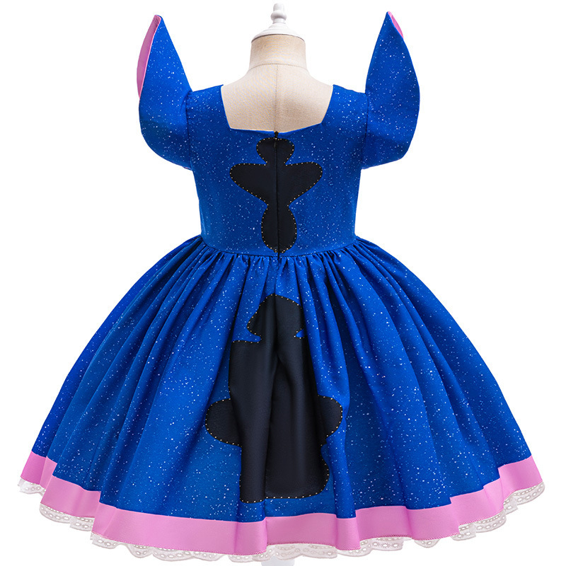 国境を越えた外国貿易子供服漫画 cos ステッチ同じドレス子供のパフォーマンスチュチュスカートパフォーマンス服|undefined