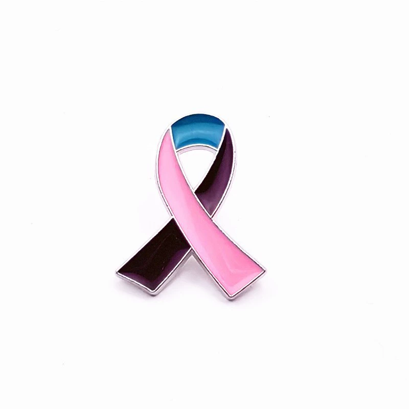 Bow Ribbon Lapel Pin Badge, Enamel Metal Ribbon-Style Brooch, Multi-Color 2.6 cm
