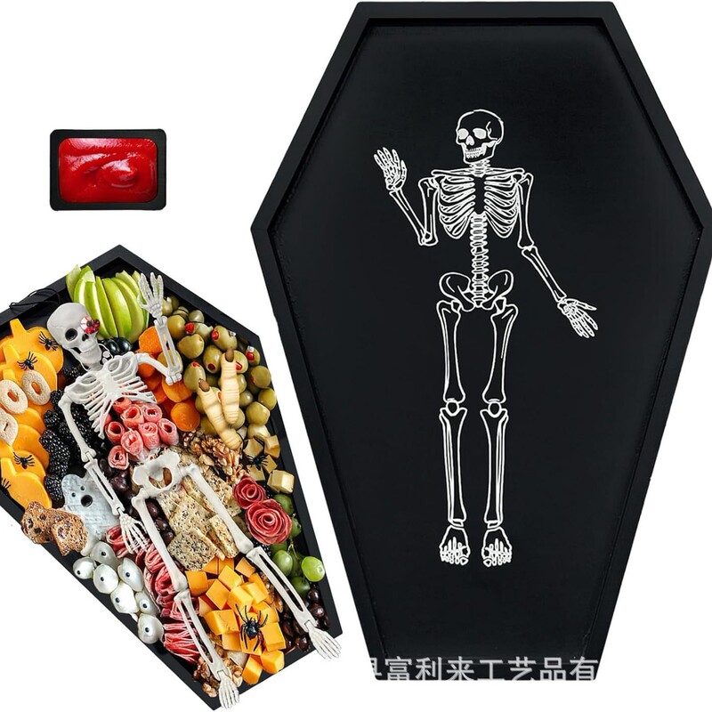 Wooden Halloween Tray Gothic Coffin Tray Cake Plate Party Fruit Plate Party Decoration Wooden Tray Wooden Halloween Tray Gothic Coffin Tray Cake Plate Party Fruit Plate Party Decoration Wooden Tray