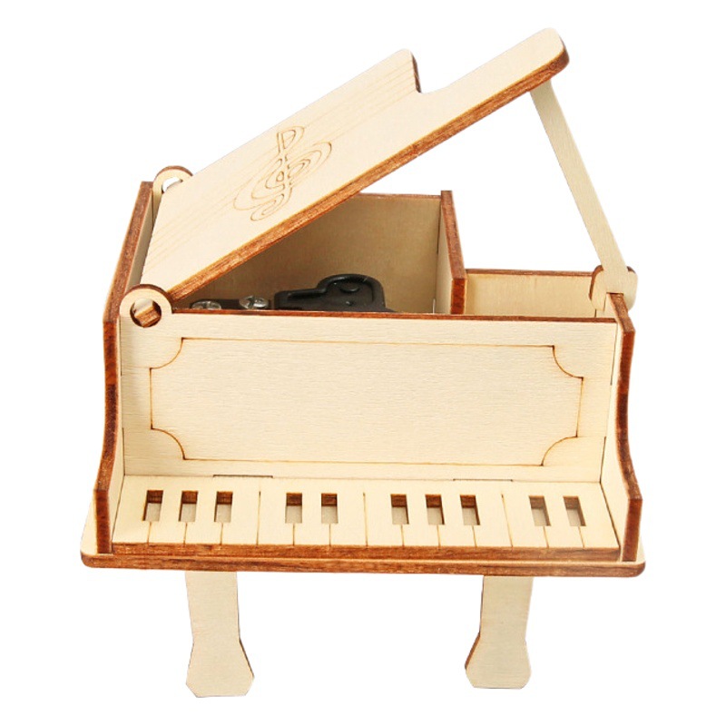 Tecnología pequeña producción DIY música piano caja hecha a mano experimento científico invención juguetes educativos
