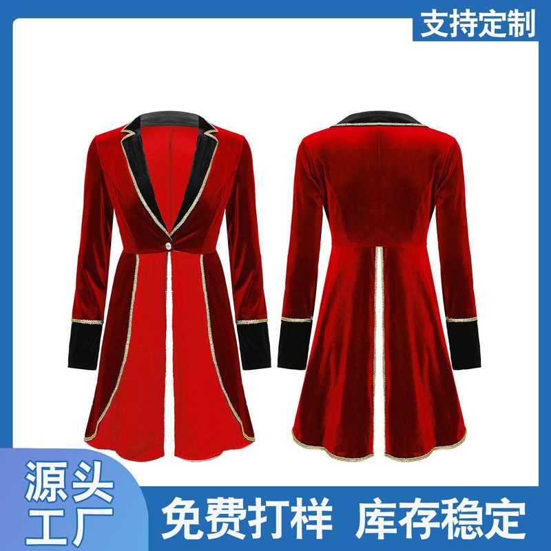 2022 New Women's Clothing Adult Tuxedo Lapel Jacket Halloween Costume Cos Costume Performance Costume Stage Costume 2022 New Women's Clothing Adult Tuxedo Lapel Jacket Halloween Costume Cos Costume Performance Costume Stage Costume