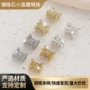 镶锆石保色双面微镶花托