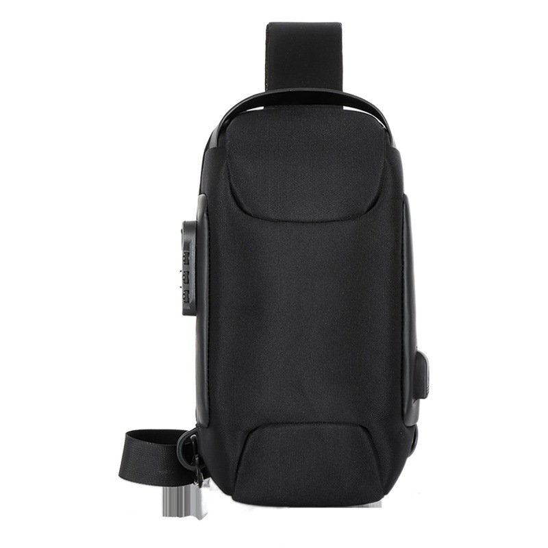 Bloqueo de contraseña antirrobo de los hombres del pecho Cruz bolsa Oxford tela deportes crossover Bolso crossbag hombro de los hombres