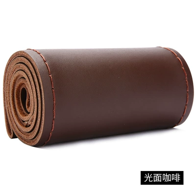 Steering wheel cover, manufacturers wholesale Four Seasons universal - smooth-coffee-38cm