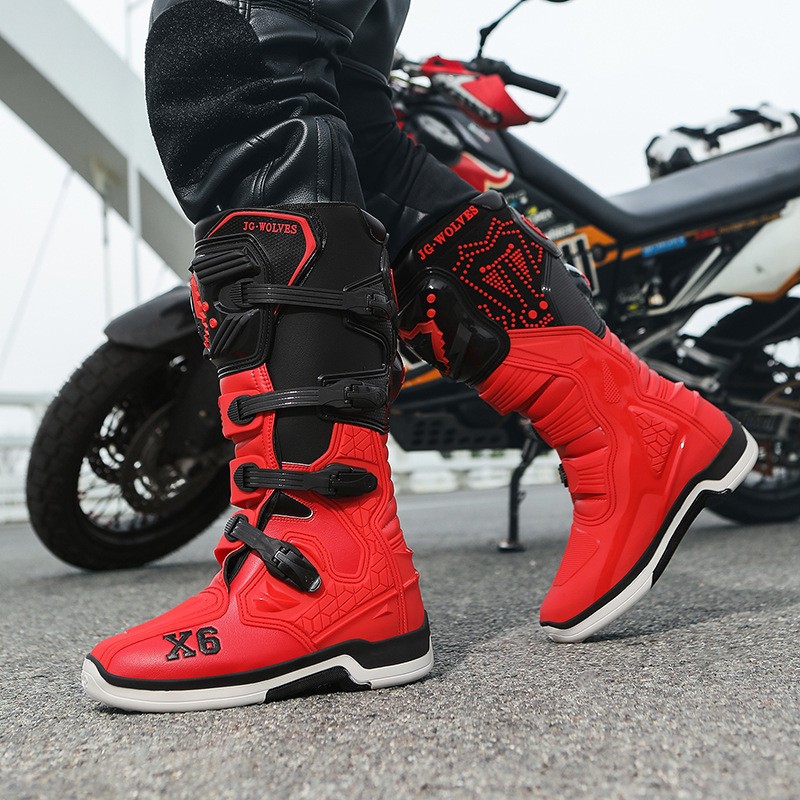 Nuevos zapatos de motocicleta para hombres y mujeres, zapatos de motocicleta para hombres, jinetes de cuatro estaciones, botas de motocicleta, botas de carreras