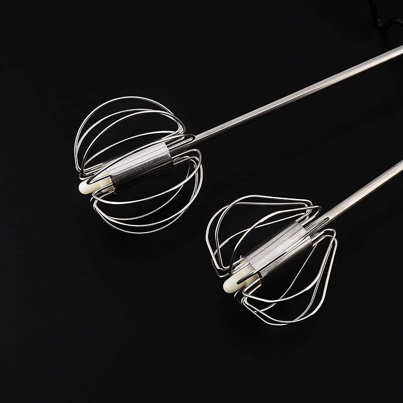 201 stainless steel eggbeater household kitchen semi -automatic eggs handheld rotating eggbeater baking mixer