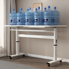 可升降桌子台式电脑桌折叠书桌学生家用写字桌自升降桌手摇升降桌