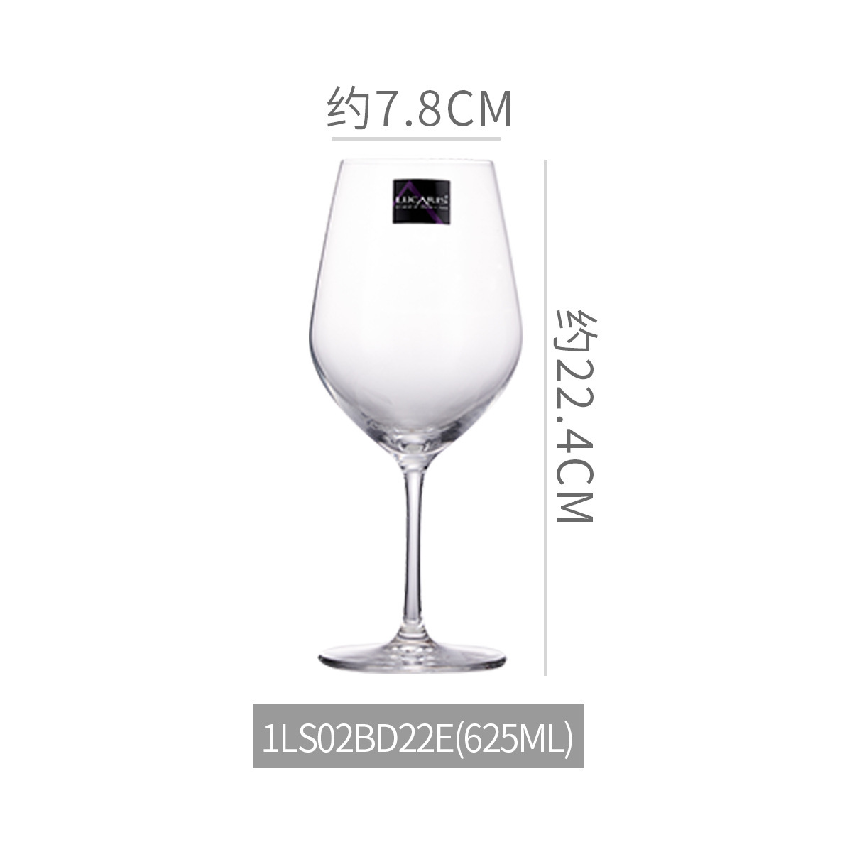 Lucaris vidrio de cristal de alta calidad alto pie taza de vino grande taza de champagne taza de vino casera