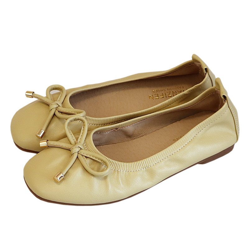 Comfortable Flat Shoes With Bow For Women Spring And Summer_voghion.com
