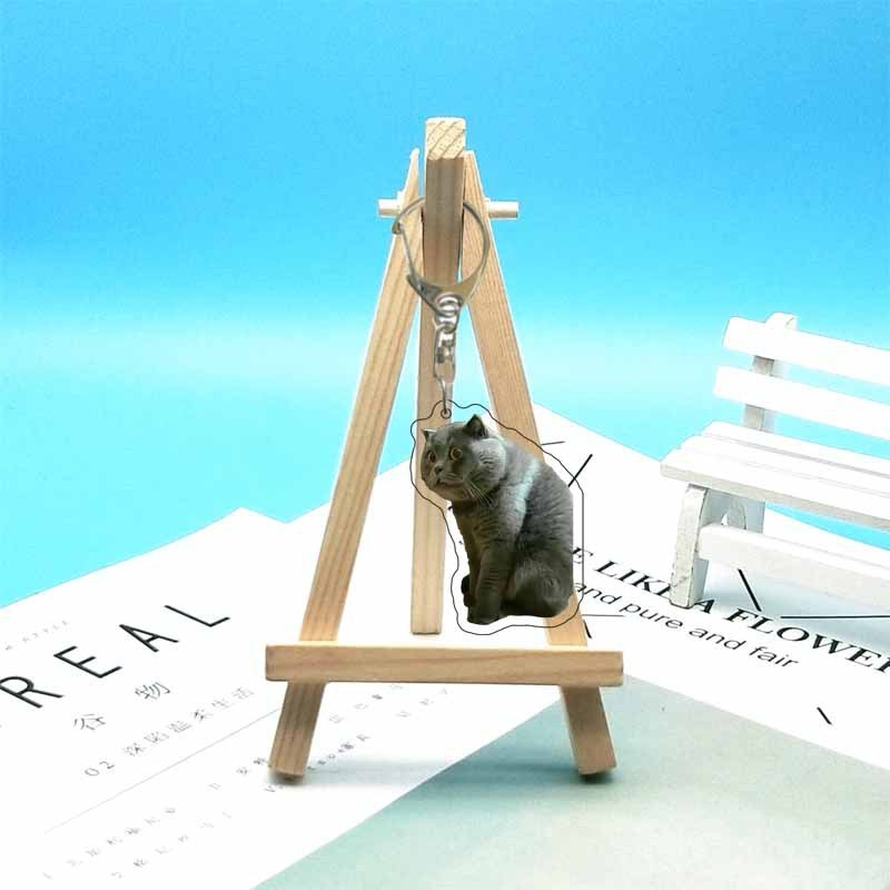 猫ミーム周辺機器面白い抽象的なかわいい面白い表現バッグ装飾アクリルキーホルダーペンダント|undefined