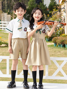 Children's Performance Clothing, Primary School Students' Graduation Photos, Class Uniforms, Kindergarten Chorus Uniforms, Summer British Style Class Uniforms
