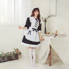 原创日系女仆装黑白色可爱软妹连衣裙lolita洋装爱丽丝服装女佣装