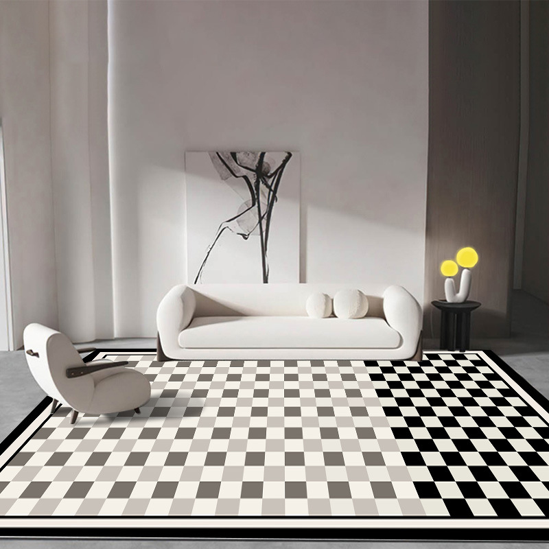 Alfombra de sala de estar 2023 nueva mesa de centro manta sofá desechable dormitorio cama de lujo ligero de alta gama hogar tapete Tianjin