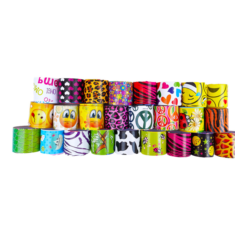 Anillo de presión de dibujos animados para niños retro anillo de presión impreso en forma de corazón pulsera de fiesta de cumpleaños transmisión transfronteriza