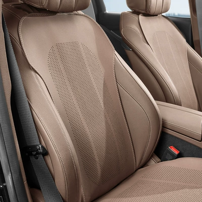 Cushion, Seven-Seater Universal Car Backrest, Seat cushion, seat cover - chestnut-brown-one-piece-of-backrest-for-front-and-rear-rows