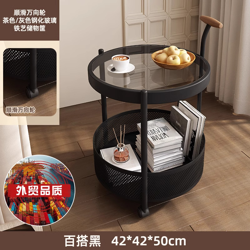 [업그레이드된 볼드한 철골 프레임] 활용도 높은 블랙(너도밤나무 팔걸이 + 그레이 고온강화강화유리)