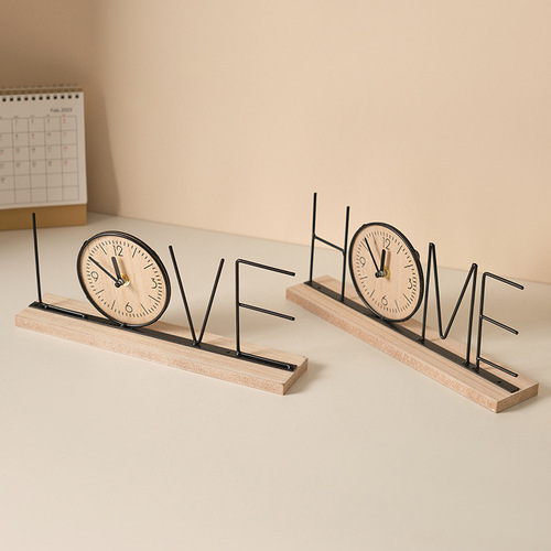 European-style creative TV cabinet decoration ornaments home living room bedroom entrance wine cabinet office desktop clock display