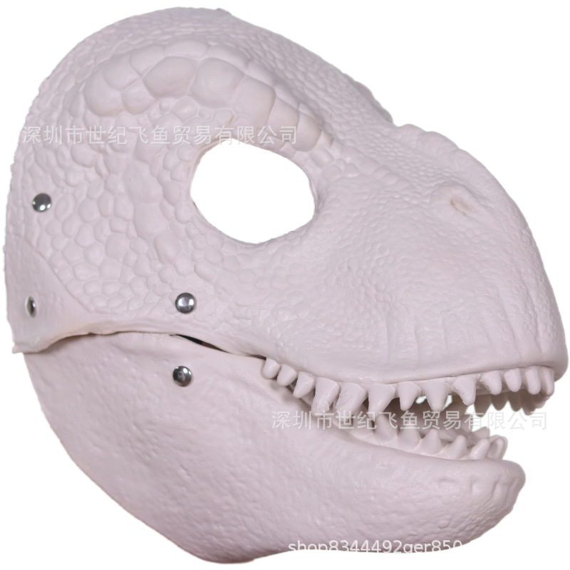 Máscara de dinosaurio máscara de látex animal de simulación máscara de boca en movimiento Wang Shengjie partido divertido accesorios divertidos