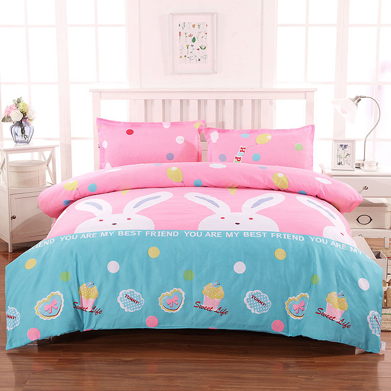 Bed sheet quilt cover four-piece bedding three-piece student dormitory single quilt cover double large Kang single manufacturer