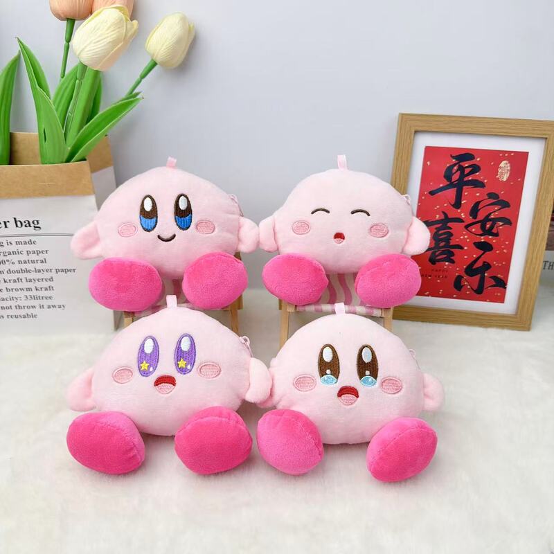 Kirby plush doll, cute pink big-foot Kirby coin purse, toy grabber machine charm, girly heart pendant Kirby plush doll, cute pink big-foot Kirby coin purse, toy grabber machine charm, girly heart pendant
