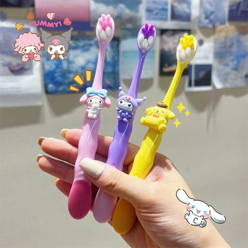 Sanrio children's soft bristle toothbrush 6-12 and a half years old small head melody kulomi children's special girls