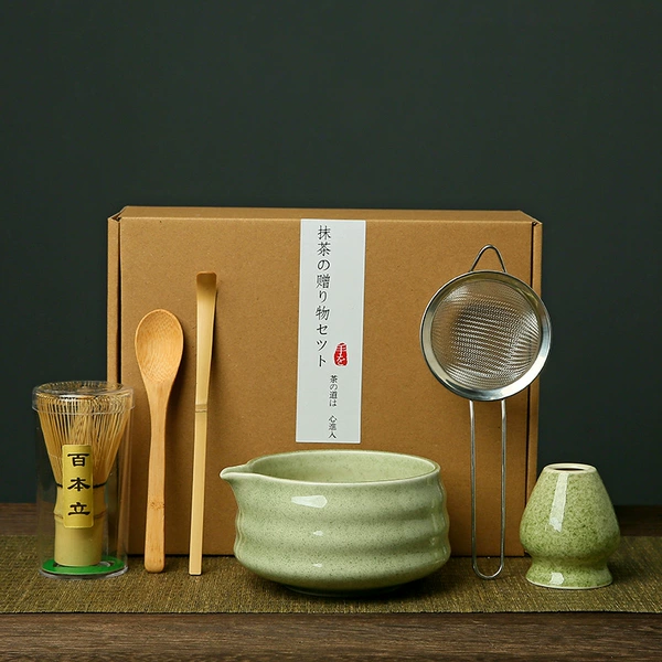 Matcha, tea cup, box