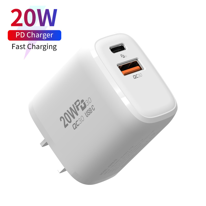 Hongda Spot Compact 20W Pd Fast Charging Charger Suitable for Apple Huawei Xiaomi Samsung Mobile Phone Charging Head Hongda Spot Compact 20W Pd Fast Charging Charger Suitable for Apple Huawei Xiaomi Samsung Mobile Phone Charging Head