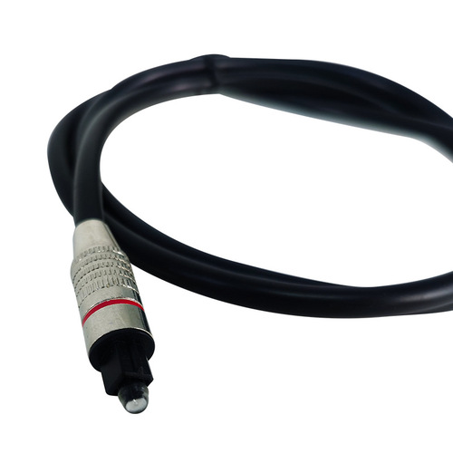 OD6.0 Digital Optical Fiber Audio Cable with Speaker Terminal, 1 Meter