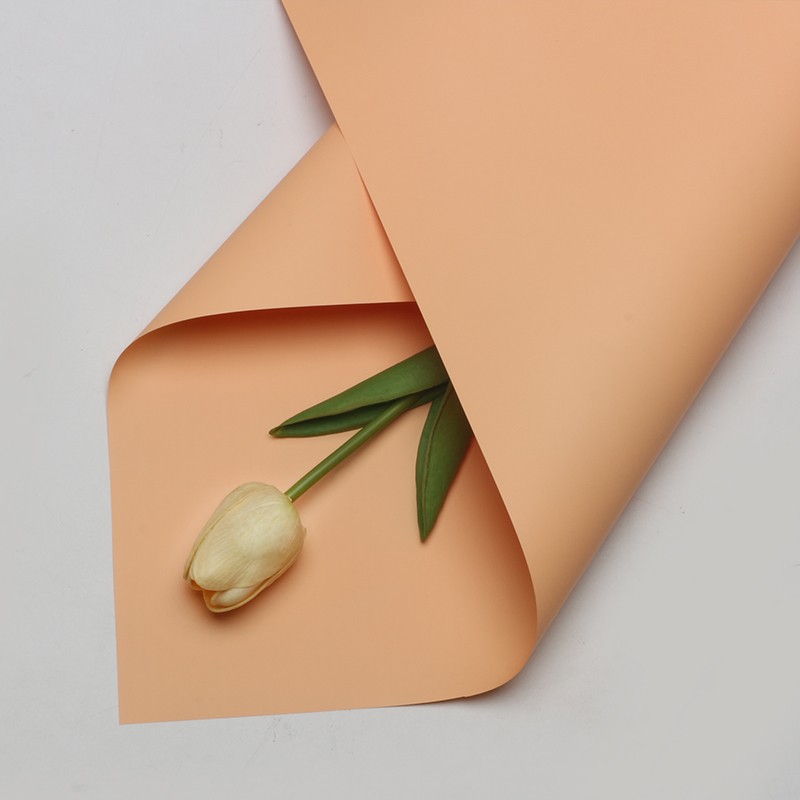 Huaxi Color sólido de doble cara Papel Ouya Material de embalaje de flores al por mayor Floristería Paquete de flores Material de flores Papel de embalaje de ramo