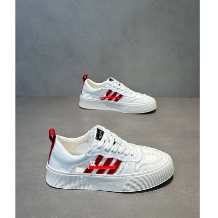 Three-Stripe Sneakers for Men 2025 New Comfortable and Breathable Canvas Shoes Soft Sole Lightweight Versatile Popular Hot Style Casual XS