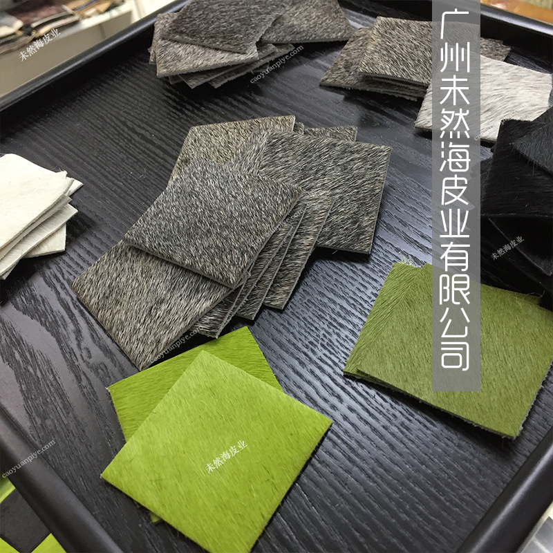 5cmx5cm黑白灰马毛手工DIY拼接棋盘格真马毛皮托盘收纳地毯装饰