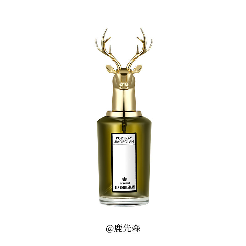 Jiabao Lan, perro de cabeza de tigre, ciervo, retrato de animales, perfumes duraderos para hombres, fragancia fresca al por mayor 80ml