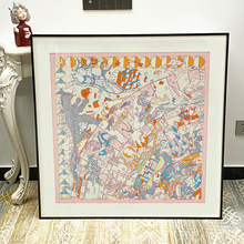 酒店样板间艺术挂画服装店高级感轻奢装饰画蓝色幻想客厅壁画