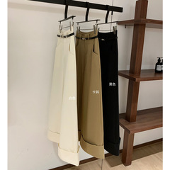 WGWE7367设计感舒适高腰阔腿裤长裤休闲裤阔腿裤