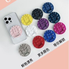 通用背贴式硅胶圆形吸盘手机支架懒人手机支架